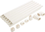 20 Ft. PVC Line Set Cover Kit for Mini Split AC – Weatherproof Installation Kit (Parts & Accessories) - A&A Mini Splits