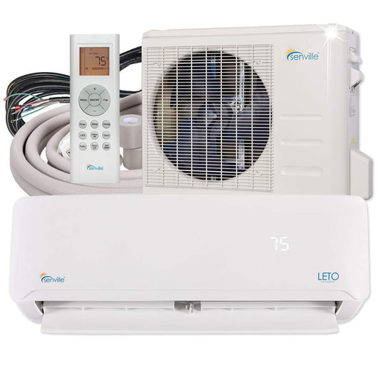 Senville Leto 12000 BTU 15 Single Zone Seer Air Conditioner & Heat pump, Remote Control, - A&A Mini Splits