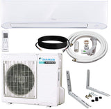 Daikin 12,000 BTU 17 SEER Wall-Mounted Ductless Mini-Split Inverter Air Conditioner Heat Pump System (230 Volt) Wall Bracket Single Zone D-12k - A&A Mini Splits