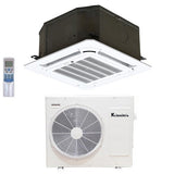 Klimaire 12,000 BTU 21.5 SEER AC Heat Ceiling Cassette 15FT Kit 220V Single Zone KSIE012-TIR12-H2 - A&A Mini Splits