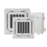 Senville Ceiling Cassette 36000 BTU Dual Zone 22 Seer 18K/18K AC & Heat Pump - A&A Mini Splits