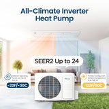 Senville Ceiling Cassette 12,000 BTU 1-Way  Single Zone  Air Conditioner - Heat Pump -SENA-12HF-1WC