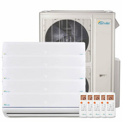 Senville Aura 48000 BTU 22 Seer 5 Zone 9K/9K/9K/12K/12K Air Conditioner Heat Pump Mini Split