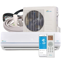 Senville Aura 18000 BTU 20 SEER Split Air Conditioner & Heat Pump, Mini Split Remote Single Zone - A&A Mini Splits