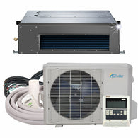 Senville 9000 BTU Concealed Ducted 25 Seer Air Conditioner - Heat Pump - Single Zone SENA/09HF/ID