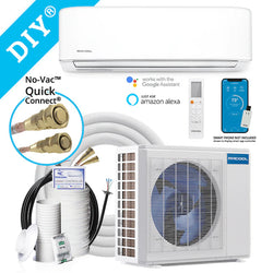 MRCOOL DIY 18,000 BTU Ductless 25FT Lineset Mini-Split Air Conditioner and Heat Pump, DIY-18-HP-230B25-34