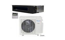 Klimaire 36,000 Btu 17 SEER AC Commercial Ceiling Ducted Heat Pump 15FT KIT Single Zone KSIR036-DIR036-H2 - A&A Mini Splits