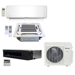 Klimaire 3-Zone 32K BTU 22Seer 9K Wall 12K Ceiling 18K Ducted ACMini Split Heat Tri Zone - A&A Mini Splits