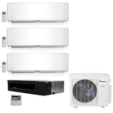 Klimaire 4-Zone 38K BTU 20 Seer 9+9+9K Wall 12K Ducted AC Mini Split Heat Kits Quad Zone KMIR436-3E09-DR12 - A&A Mini Splits