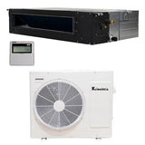 Klimaire 12,000 Btu 19 SEER Commercial Recessed Ducted AC Heat 15FT KIT 220V Single Zone KSIE012-DIR12 - A&A Mini Splits