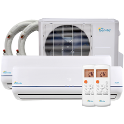 Senville 48000 BTU 24K/24K Dual Zone Mini Split Air Conditioner Heat Pump 22 SEER - A&A Mini Splits